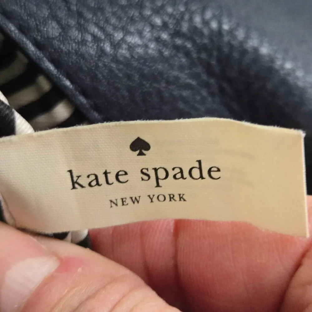 Kate Spade Cobble Hill Devin Crossbody Top Handle Bag Navy Leather Classic - Picture 10 of 11